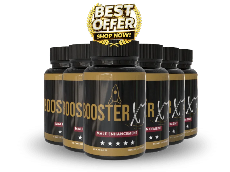 Bundle of six Booster XT bottles, offering a full 180-day supply with the maximum discount and free shipping for long-term performance results.